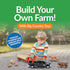 Country Big Toys Hay Trailer with Gooseneck Trailer Hitch, Fun Add-On for Farm Toys & Toy Trucks