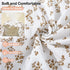 2 Pack Baby Bassinet Sheets TPU Waterproof Soft Muslin Bedside Bassinet Mattress Sheets with Bottom Elastic Band