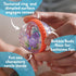 Nuby Bubbly Buds Interactive Bath Set - Baby Bath Toys (4-Pack) - 6+ Months