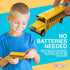 Pullback Diecast School Buses - 2 Pack Yellow Metal Toys with Write-On Surfaces - Perfect Gifts for Kids
