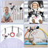 Euyecety Baby Spiral Plush Toys, Black White Stroller Toy, Hanging Rattle Toys for Crib Mobile