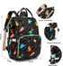 Xunteny Backpack Dinosaur Baby Diaper Bag for Girls Boys, Waterproof Large Maternity Nappy Bags for Mom