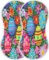 Bulletgxll Set 4, Easter Eggs and Flowers Unisex Baby Burp Cloths of Soft Absorbent Organic Cotton Muslin Burping