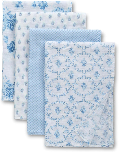 Delta Children 100% Cotton Muslin Baby Receiving Blankets for Girls and Boys