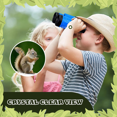 Libima 24 Pcs Binoculars for Kids, Compact Educational Binoculars with Neck String for Boys Girls