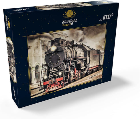 MyPuzzle A Departing Steam Train - Premium 1000 Piece Jigsaw Puzzle for Adults