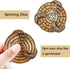 7-in-1 Fidget Spinner DND Dice Set, Rotate Metal Fingertip Gyro for Dungeons and Dragons Table Game Dice (Gold)