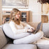 Regalo Premium Ultra Soft Pregnancy Postpartum Pillows for Sleeping, Feeding, C Shaped Full Body Maternity Pillow