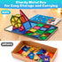 HDCooL 32 3+, Magnetic Tiles, PCS Giant Magnetic Tiles with Iron Box, Choke-Proof Design with Strong Magnets, STEM