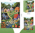 DAGIRT 300 300 20.5 15 Piece Puzzles for Adults, Idyllic Village Jigsaw Puzzles, Blooming Garden Piece Puzzle, Perfect