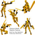 13 SetAssembled, 3D Dummy 13 13 (5-Pack) Gatling Gun Titan Action Figure Robot T Action Figure Printed Action Fidget
