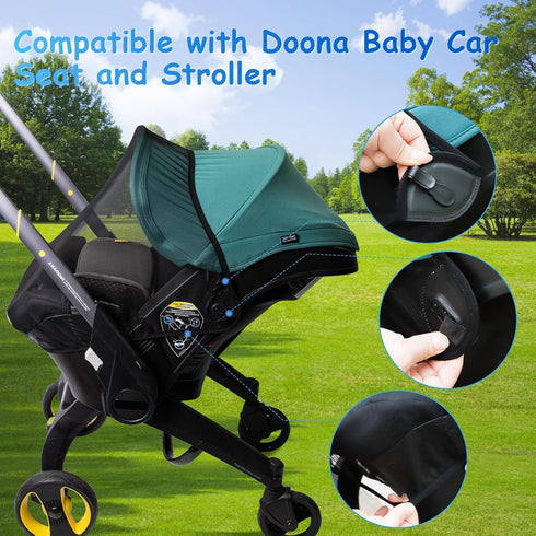 Premium Quality Mosquito Net for Stroller, Compatible with Doona Stroller & Car Seat, Machine Washable