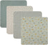 4 Pack Multipack Cudlie Receiving Blankets: Ultra-Soft Essentials for Baby Boys and Girls, Swaddling, Cuddling
