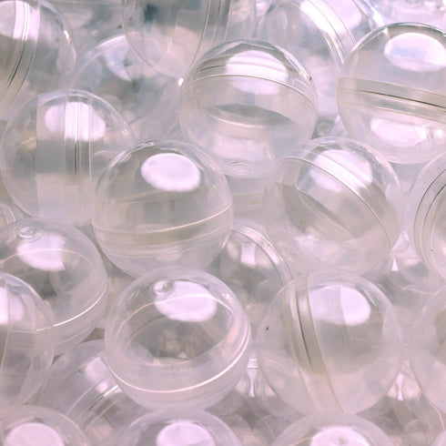Capsule Vending Machine Round 50 pcs 1.1 inch Clear Capsules for Gumball Machine, Easter Basket Stuffers
