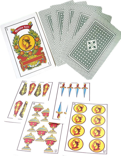 LEQBO 48 (1-12 4 2 Spanish Playing Cards, Baraja Espaola - Card Deck Mexicana Naipes in Suits + Jokers), Traditional