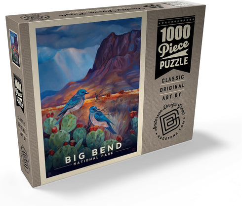 MyPuzzle Big Bend National Park: Vintage Poster - Premium 1000 Piece Jigsaw Puzzle for Adults