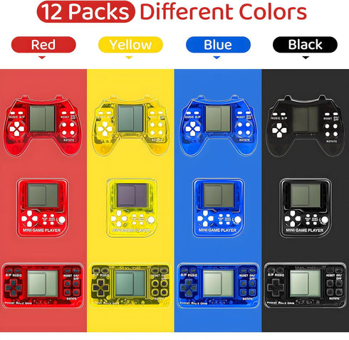 12Pcs Arcade Video Game Keychains, Kids' Party Favor Sets, Video Game Party Favors for Boys and Girls, Party Supplies