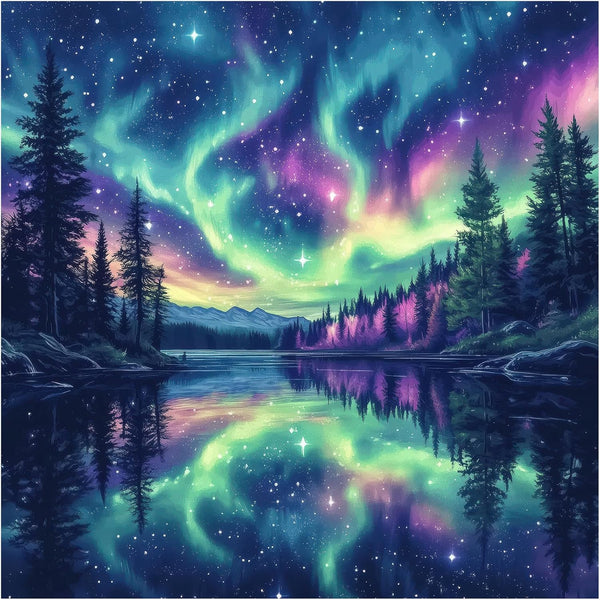 1000 Piece Puzzle for Adults, Starry Night Aurora Jigsaw Puzzles for Adult,