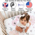 Sweet Jojo Designs Baby Mini Crib Sheets (Pink/Grey Boho Floral) for Girls, Fitted Portable Pack and Play Size
