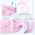 Set of 8 Organic Cotton Baby Drool Bibs - Bandana Teething Bibs for Baby, Ultra Soft, No Scratch