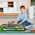 Set 1 10 47x30inches Dr.Rapeti Soft Toy Car for Babies Infants Toddlers Kids Oversize Play Mat Soft Toy Cars Washable