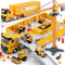 Kids Construction Truck Toys Set with Crane, Excavator, Forklift, Bulldozer, Dump Trucks, Cement Truck, Road Roller,
