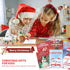 Riccioney 48Pcs Set Christmas Coloring Book for Kids with Crayons, Christmas Activity Books Mini Coloring Book Bulk DIY