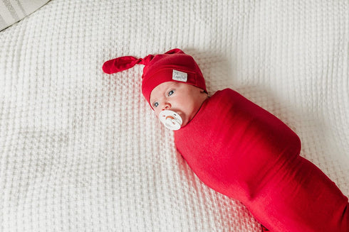 Copper Pearl Extra Large Knit Baby Swaddle - Mara Design