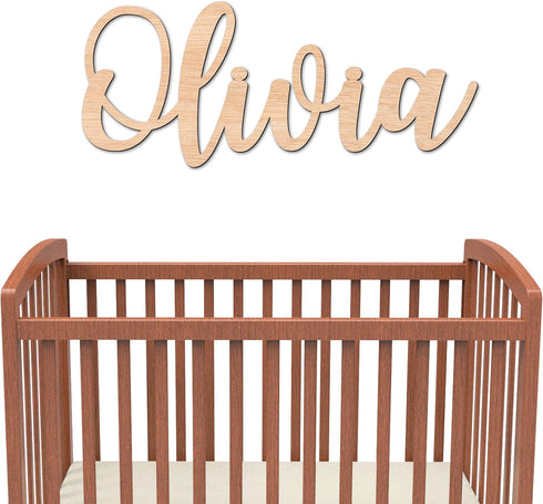 Personalized Wooden Name Sign for Nursery Wall Letters Custom Baby Name Sign