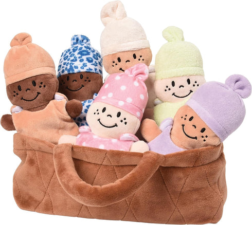 Cre8tive Minds Creative Minds Basket of Babies Soft Baby Dolls, Sensory Toys, Multicultural, Diversity,