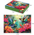 1000 Piece Puzzle for Adults - Hummingbird Garden Wooden Jigsaw Puzzles, DIY Leisure Game Toy Gift