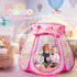 1 Princess Castle Girls Play Tent with Rug Pop Up Play Tent for Toddlers Kids DISHIO Playhouse Toys for Year Old