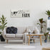 Traditional Dairy Cow Wall Art - Bless This Farm Sentiment