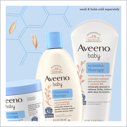 Aveeno Baby Eczema Therapy Moisturizing Cream, 12 fl. oz - Natural Colloidal Oatmeal & Vitamin B5