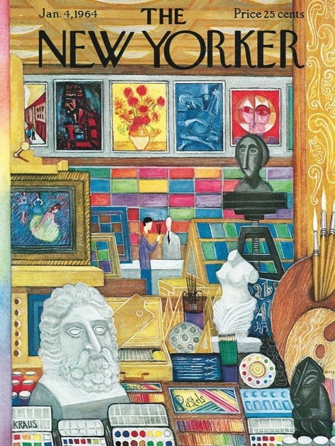 New York Puzzle Company - New Yorker Art Shop 1000 Piece Jigsaw Puzzle for Adults by Robert Kraus