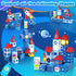 36 Set PCS Mini Magnetic Tiles Travel with Portable Iron Storage Box, STEM Learning Magnetic Building Blocks with LED