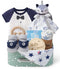 Golray Baby Boy Gifts for Baby Shower, 9pcs Newborn Essential with Fox
