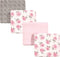 Little Treasure Unisex Baby Cotton Flannel Receiving Blankets, Rose Leopard 4-Pack, One