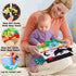 Baby Mirror Tummy Time Toy with Crinkle Cloth Book for Infants 0-3 Months, High Contrast Sensory Toy for 0-6 Months