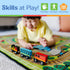 Melissa & Doug Wooden Magnetic Train Cars - 8 Piece Educational Skill-Building Toy for Boys and Girls