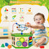 Wooden Activity Cube for 12-18 Month Boys & Girls - 7-in-1 STEM Montessori Learning Toys, Ideal 1st Birthday Gift (Pink)