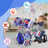 Set, Set 1 3 5 7 9 12 Kids Drum Drum for Toddlers with Stool Upgraded Plastic Rock Jazz Drum Kit Musical Instruments
