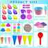 61 11 9 Bbiamsleep Ice Cream Sensory Bin, Pcs Ice Cream Sensory Bin Fillers with Mould Tools for Home Decor