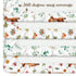 Croknit 4 Pack 52" 28" x Changing Pad Cover for Boys Girls Highland Cow Eucalyptus Leaf Floral Pattern Neutral Nursery