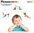 60 Set Playset PTG60 PicassoTiles Marble Run Piece Race Track Magnetic Tiles Magnet Building Block Educational