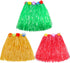 Gejoy 3 Set Grass Skirts for Kids Girls with Flower Leis for Luau Party Costume Set