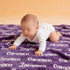 tuchenn Ships Next Day - Personalized Baby Blanket with Name, Custom Swaddle Blanket for Boys Girls, Ultra-Soft Fleece