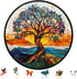 Bodhipnjoy Wooden Puzzles for Adults 500 Pieces, Stained Glass Tree of Life