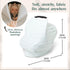 360 Simka Rose Car Seat Cover for Babies Multipurpose, Breathable Nursing Cover and Baby Car Seat Canopy - Coverage