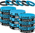 JOVITEC 48pcs Gaming Party Favors Bands, Video Game Rubber Bracelet, Video Party Wristbands Supplies